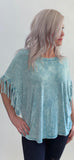 Wanderlust Fringe Top - Turquoise